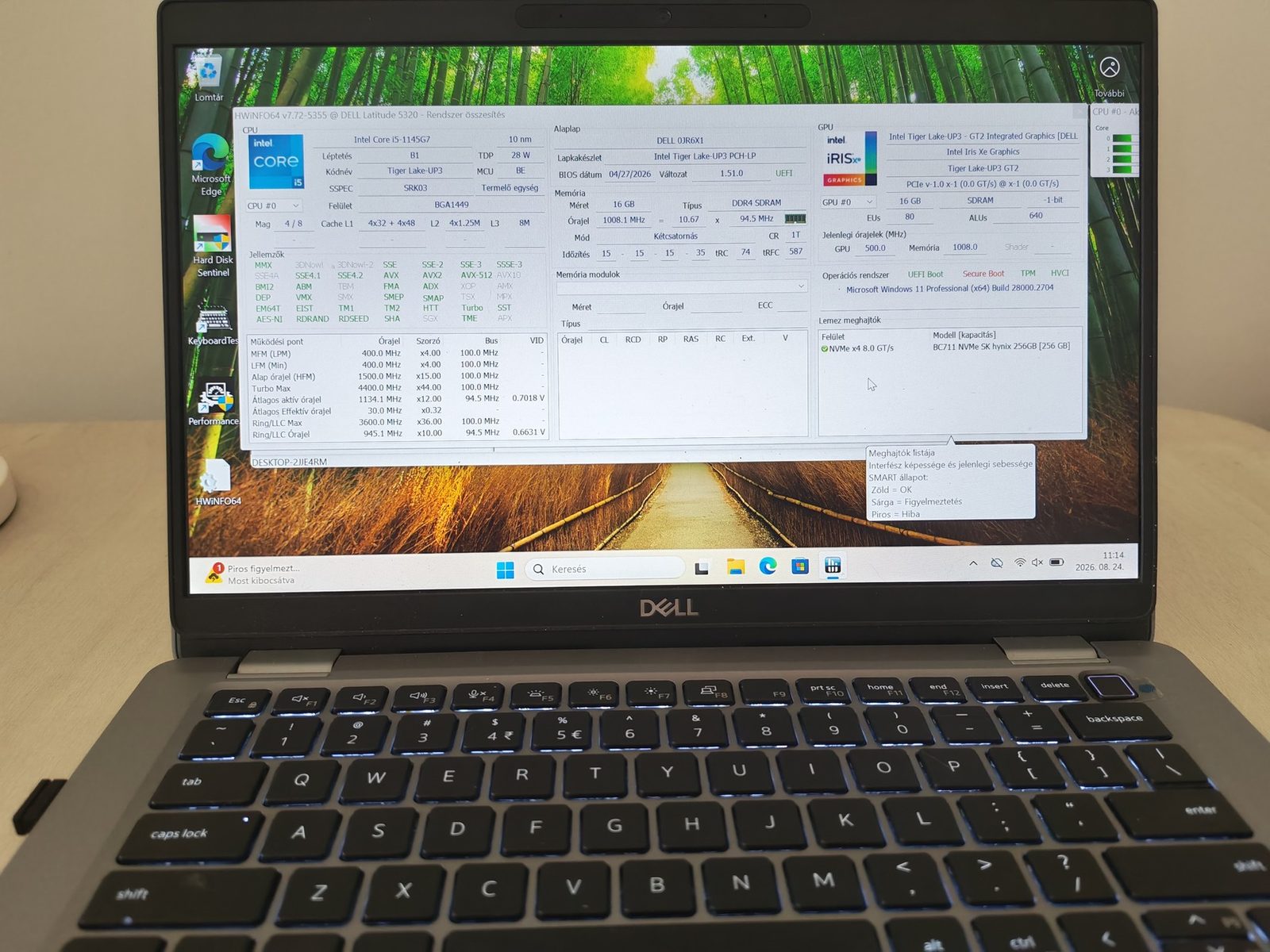 249 Dell Latitude 5320 i5-1145G7, 16GB RAM, 256GB SSD – 4. kép
