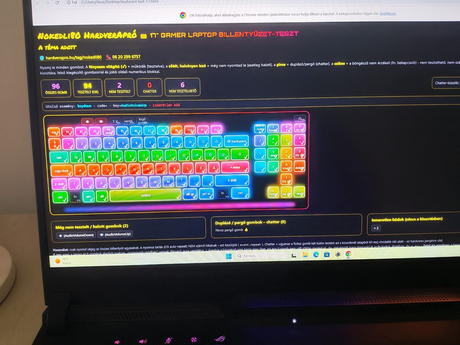 591 ASUS ROG Strix SCAR 17 Ryzen 9 5900HX, 32GB RAM, 512GB SSD, RTX 3070 – 3. kép