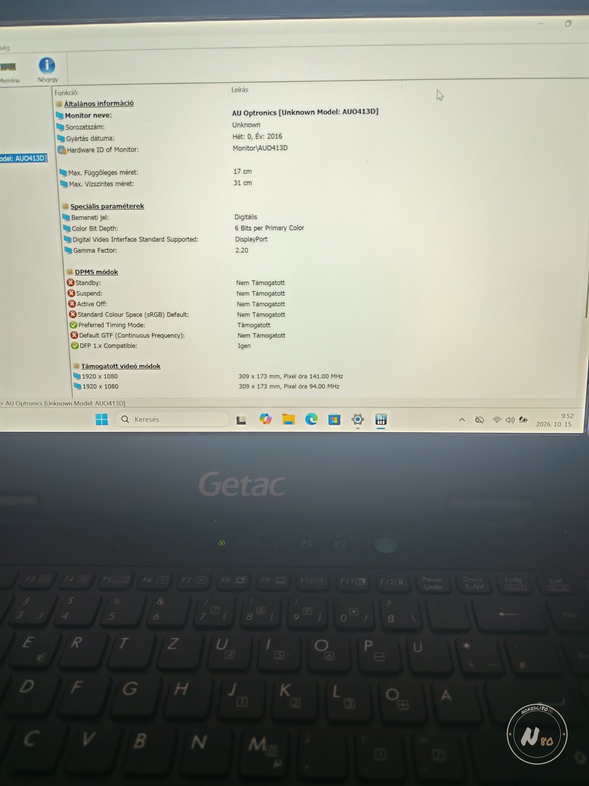 611 Getac S410 G3 i5-8365U, 16GB RAM, 256GB SSD – 2. kép